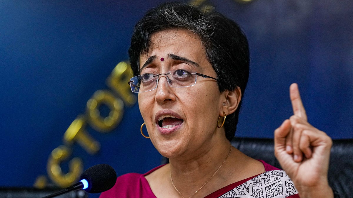 PTI : Delhi Chief Minister Atishi addresses a press conference, in New Delhi, Wednesday, Sept. 25, 2024.