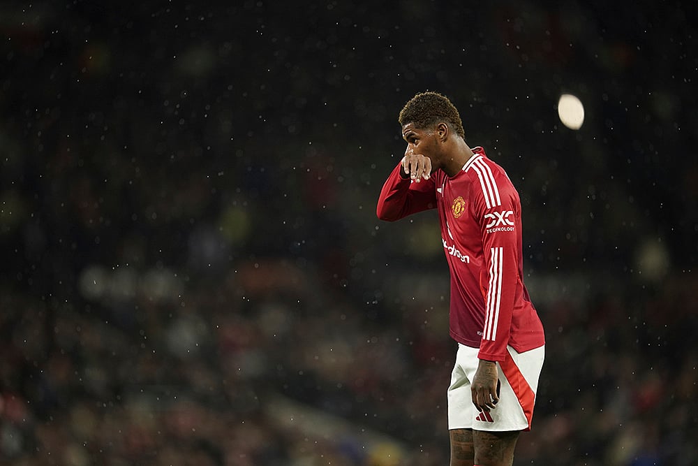 2024-25 UEFA Europa League soccer, Manchester United vs Twente_Marcus Rashford