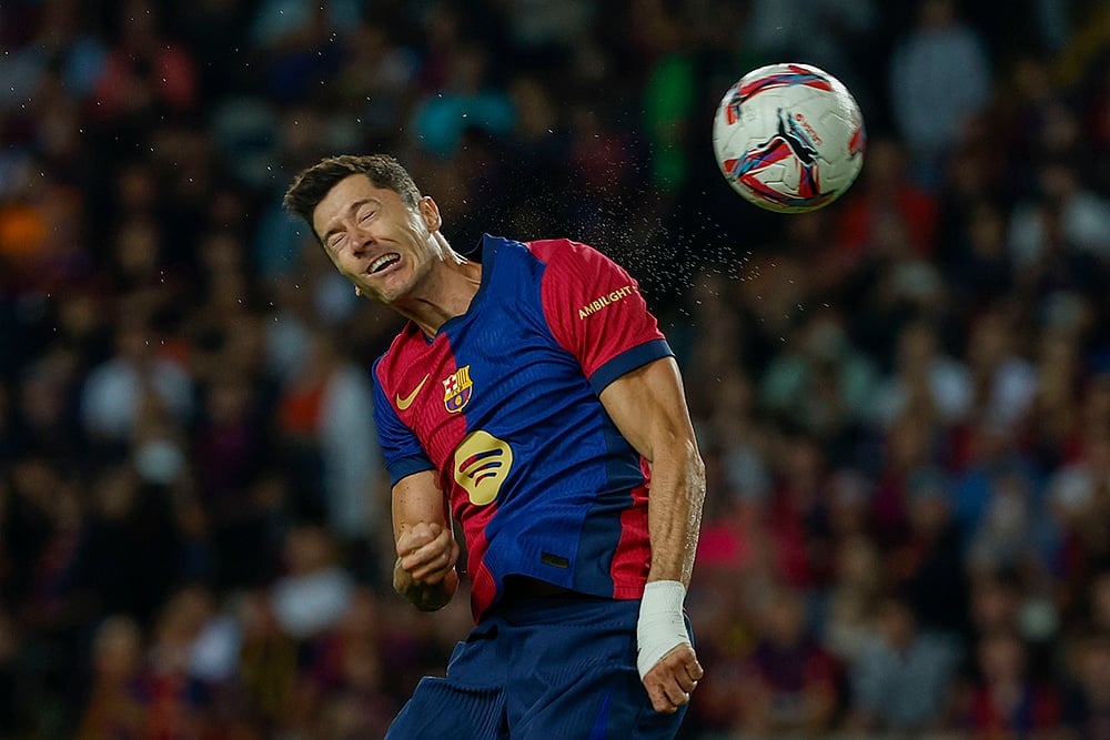 2024-25 Spain Soccer La Liga Barcelona vs Getafe_Robert Lewandowski