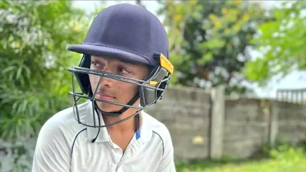 Photo: X | Cricktainment : 18-year-old Gujarat cricketer, Drona Desai.