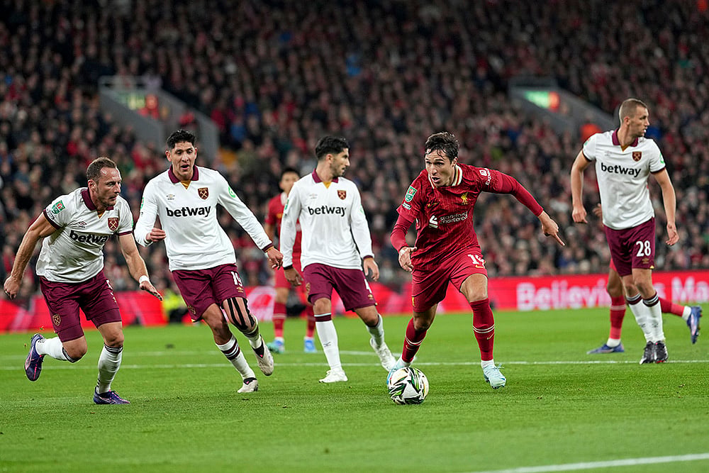 2024-25 Britain Soccer League Cup Liverpool vs West Ham United_6