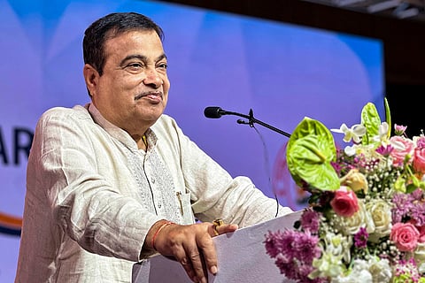 Nitin Gadkari in Bengaluru