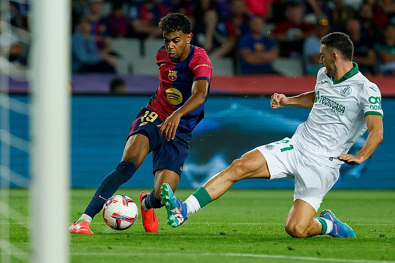 2024-25 Spain Soccer La Liga Barcelona vs Getafe_Lamine Yamal