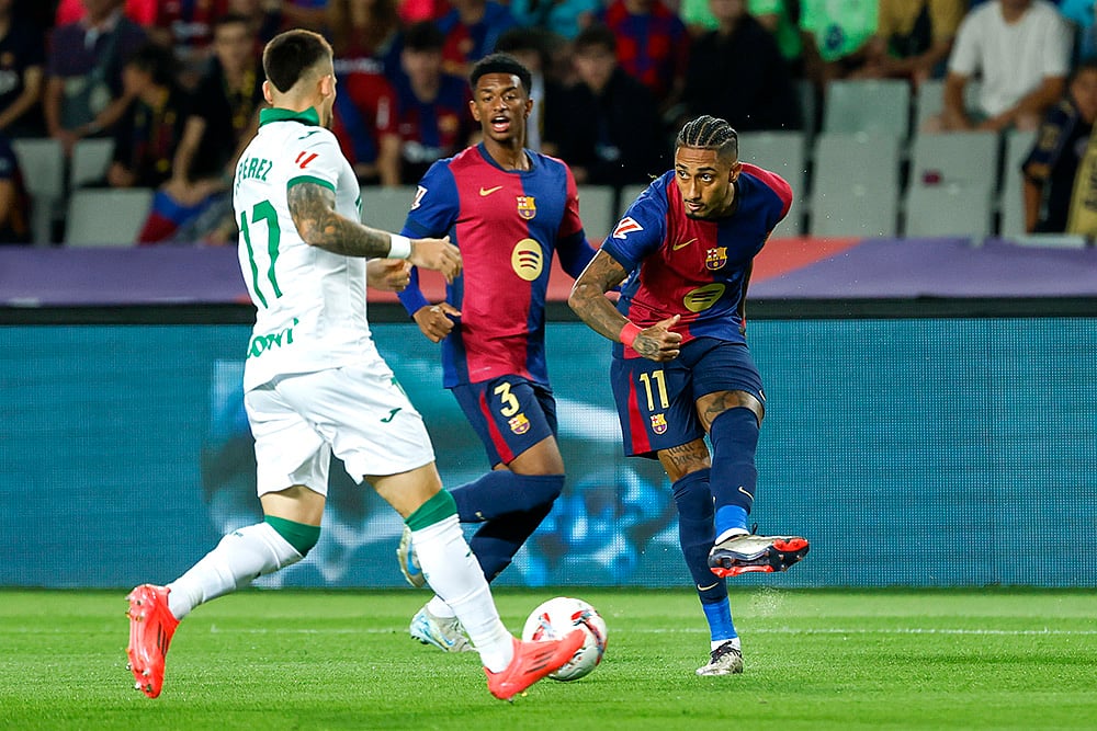 2024-25 Spain Soccer La Liga Barcelona vs Getafe_Carles Perez