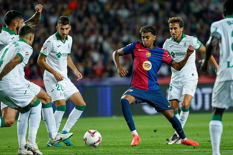 2024-25 Spain Soccer La Liga Barcelona vs Getafe_Lamine Yamal