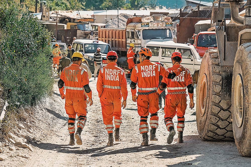 National Disaster Response 
Force team in Uttarakhand
