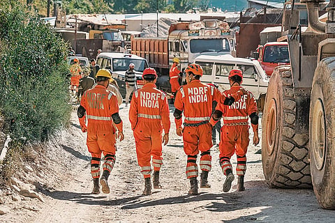 National Disaster Response 
Force team in Uttarakhand