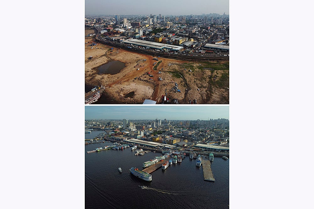 Brazil Climate Amazon Drought Negro River in Manaus_8