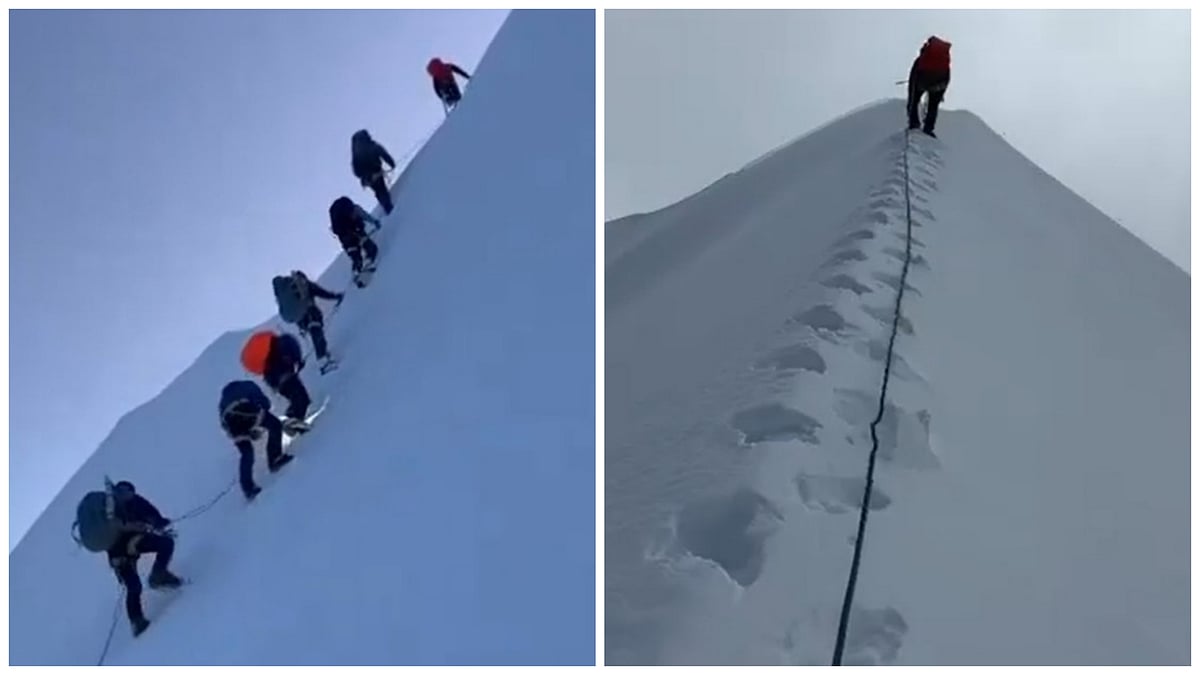 A NIMAS team scaled an unclimbed 20,942 ft peak in Arunachal Pradesh, naming it "Tsangyang Gyatso Peak" in honor of the 6th Dalai Lama - X/@ProDefKolkata