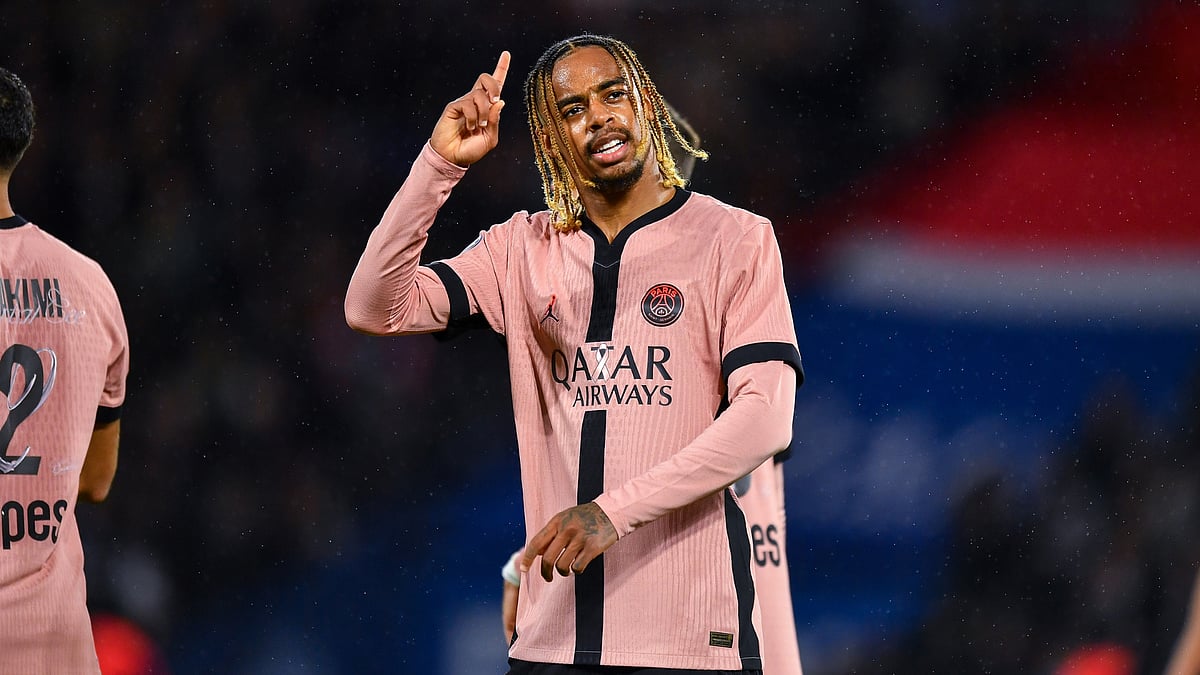 Bradley Barcola scored twice in Paris Saint-Germain's 3-1 win over Rennes.