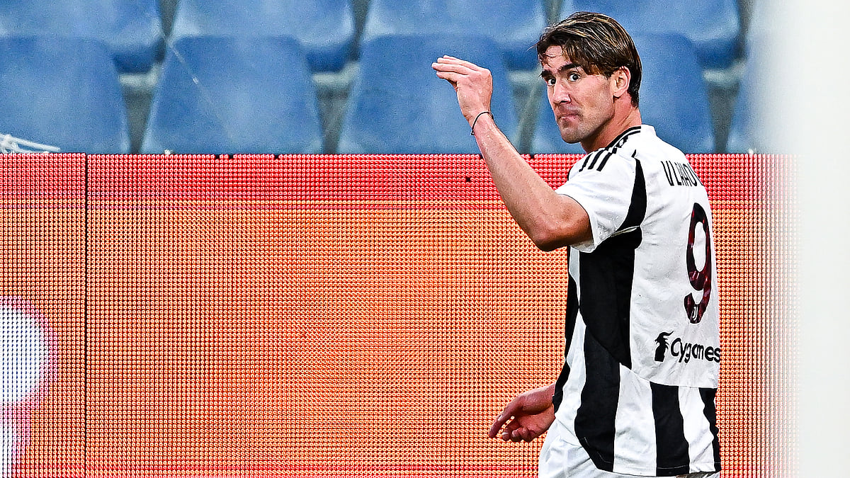 Dusan Vlahovic celebrated one of his goals with a gesture intended for his critics.