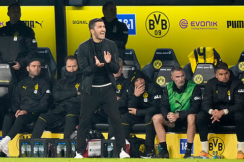 German Bundesliga 2024-25, Borussia Dortmund vs VfL Bochum: Dortmund's head coach Nuri Sahin claps his hands