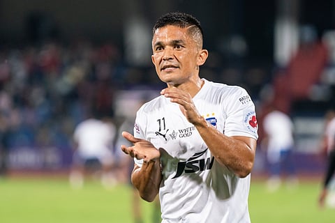 Sunil Chhetri ahead of the BFC vs MBSG game.