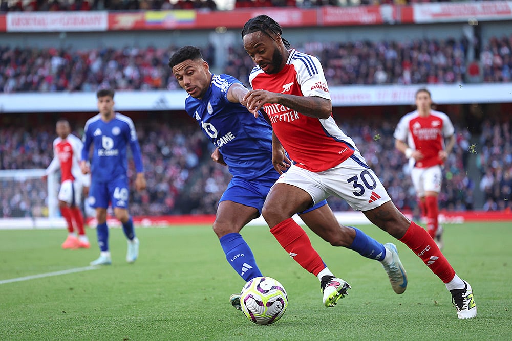 Britain Soccer Premeir League Arsenal and Leicester City Photo gallery_4