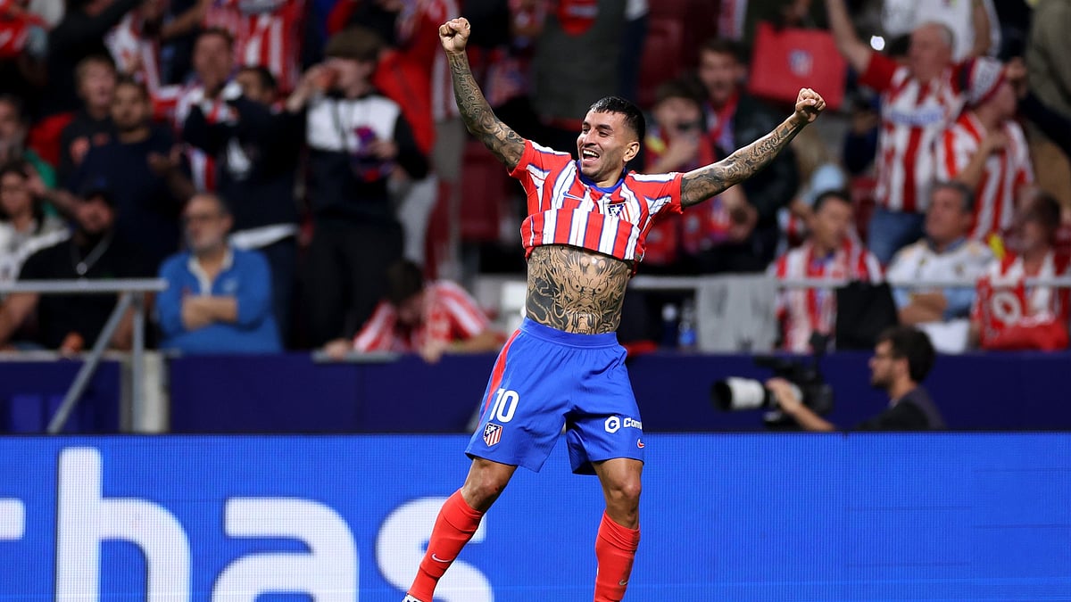 Atletico Madrid goalscorer Angel Correa - null