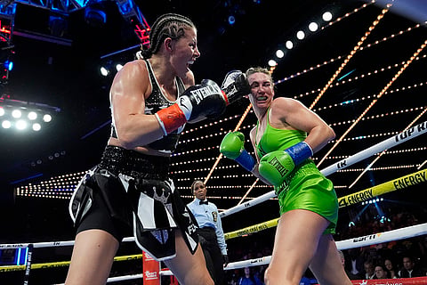 Sandy Ryan vs Mikaela Mayer Boxing: Mayer won the fight