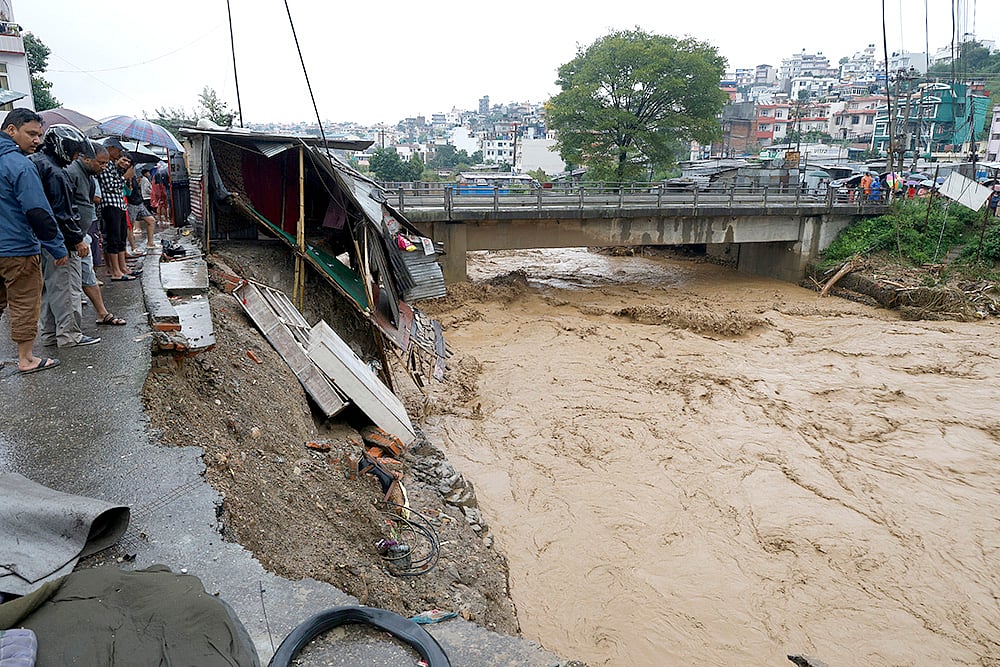 Nepal Flood Bagmati River Overflow after rains photo gallery_2