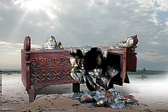 Nothing Remains: Sculpture in mixed media by Masood Hussain