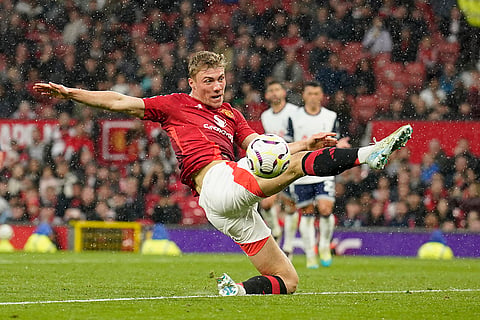 EPL 2024-25 Man United Vs Tottenham: Manchester United's Rasmus Hojlund in action