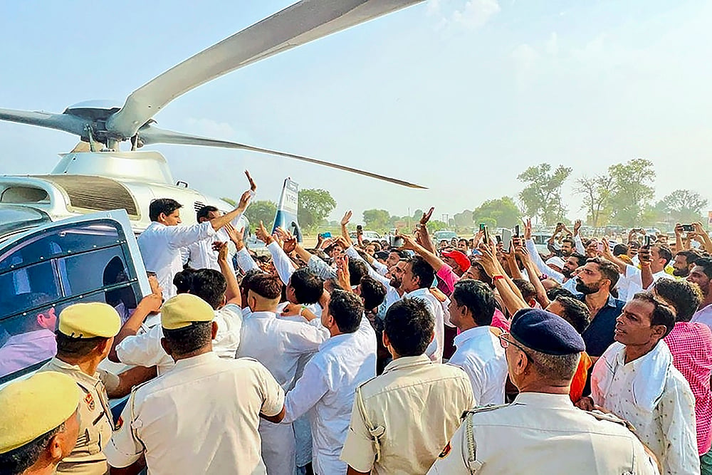 Haryana polls: Deepender Singh Hooda campaigns in Hisar