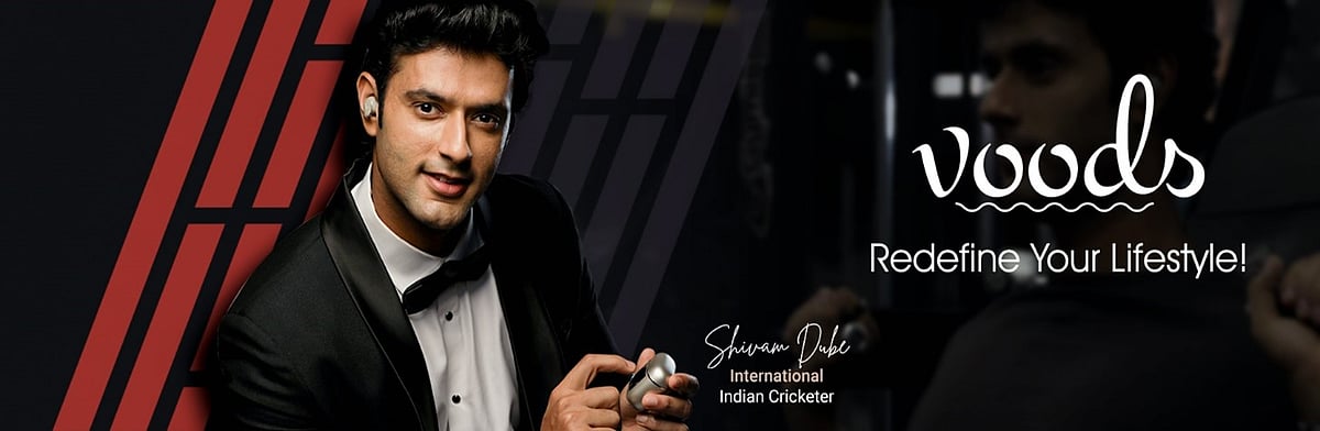 Shivam Dube for the Voods Lifestyle brand campaign