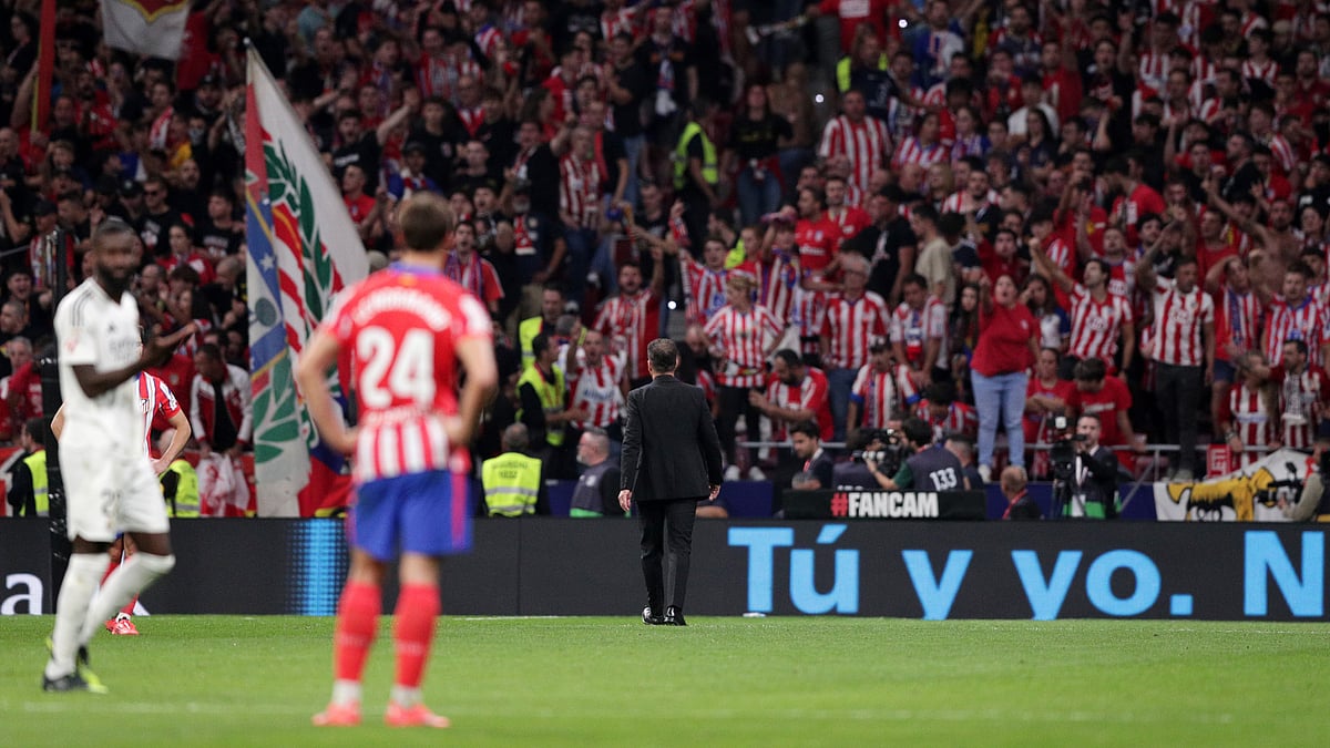 Diego Simeone attempts to placate Atletico Madrid's fans
