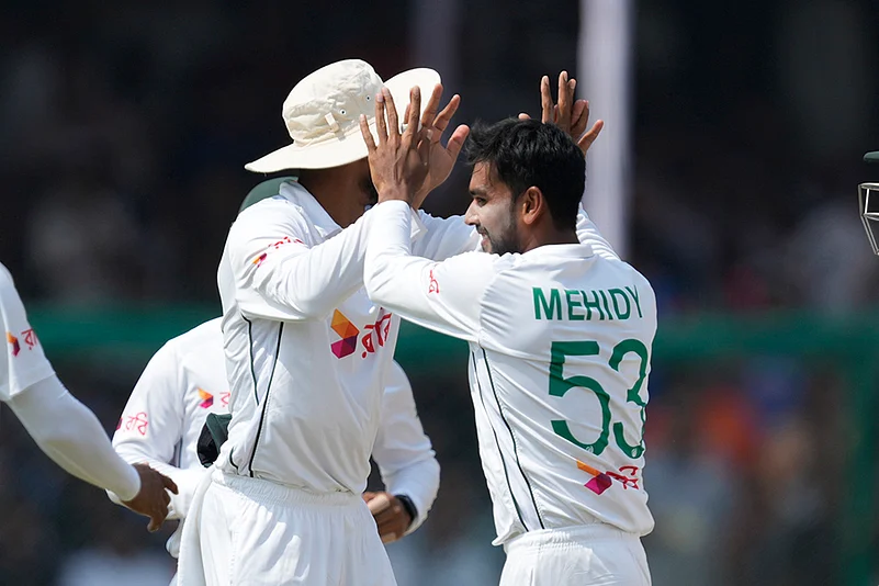 India vs Bangladesh Cricket 2nd test day 5 - Mehidy Hasan Miraz