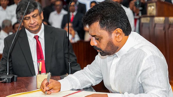 PTI : Sri Lankan President Anura Kumara Dissanayake 