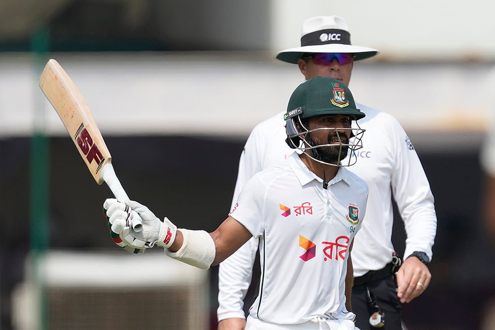 India vs Bangladesh Cricket 2nd test day 5 - Shadman Islam
