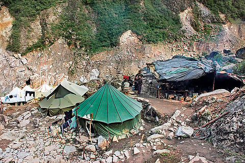 State disaster relief force camp on Kedarnath trek route
