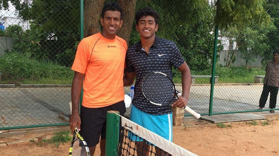 Aryan Goveas (R) Rohan Bopanna