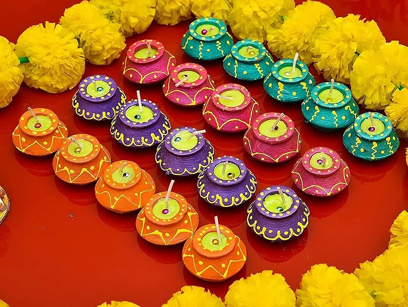 Diyas and Candle Candle Arrangements