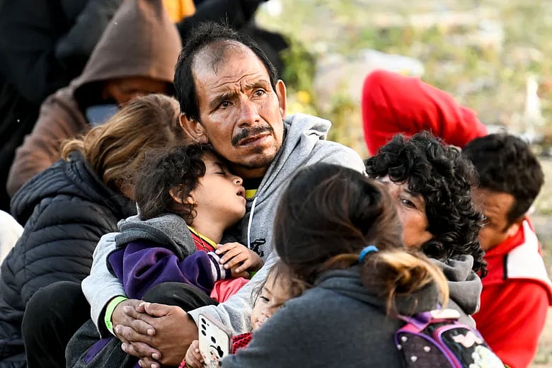 AP : Migrants at Mexico border (representational image)
