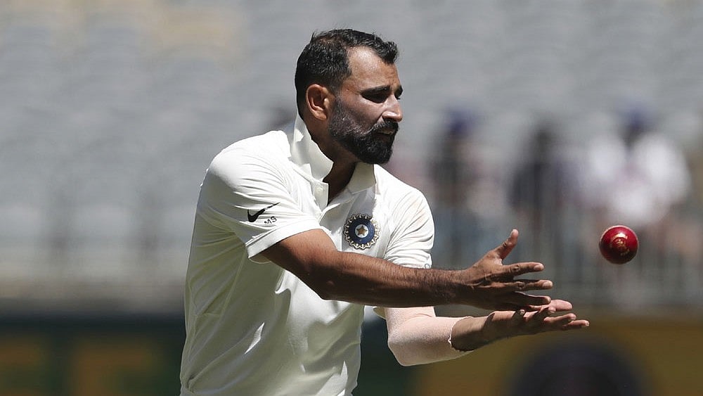 Mohammed Shami in action. - File