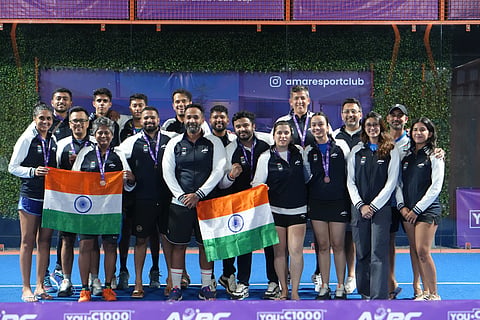 Indian Padel men's & women's Team.