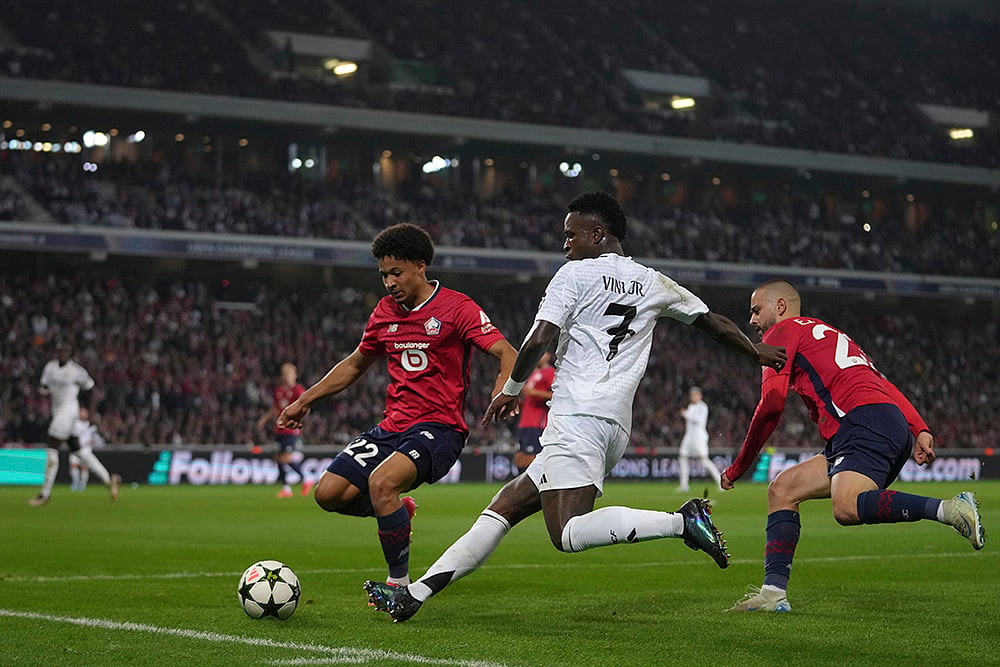 UEFA Champions League 2024-25, Lille vs Real Madrid photo gallery_Vinicius Junior