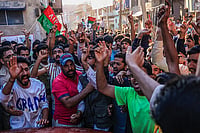 Slogan Wars: Decoding the 'Real Tiger' of Kashmir Getty Images : Supporters of Sheikh Abdul Rashid, also known as Engineer Rashid, at a public rally in Sopore, Jammu and Kashmir.