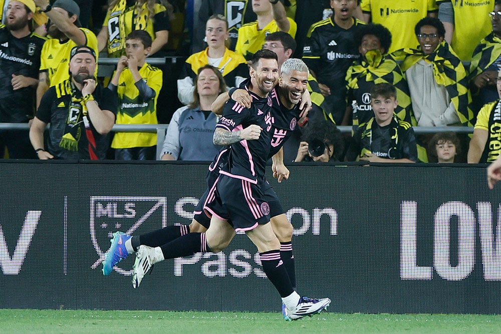MLS Supporters Shield Columbus Crew vs Inter Miami photo gallery_Lionel Messi and Luis Suarez