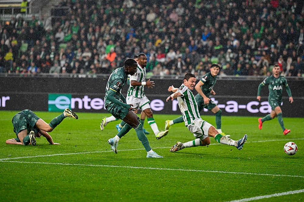 2024-25 UEFA Europa League Soccer Ferencvaros vs Tottenham Hotspur Photo gallery_Pape Matar Sarr 