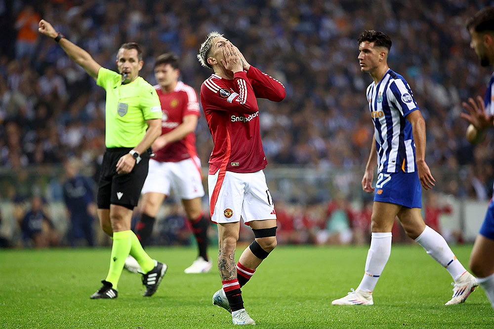 2024-25 UEFA Europa League Soccer Porto vs Man United Photo gallery_Alejandro Garnacho