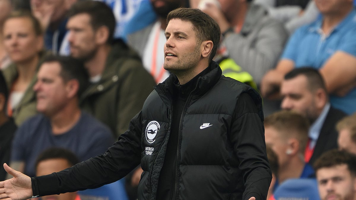 Brighton manager Fabian Hurzeler.