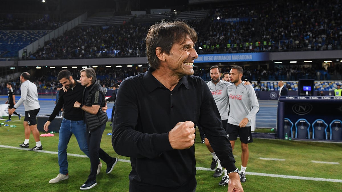 Antonio Conte is cautiously optimistic about Napoli's chances of winning Serie A this season - null