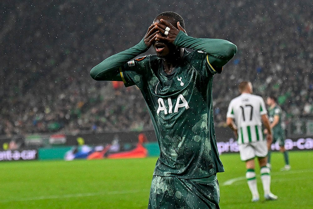 2024-25 UEFA Europa League Soccer Ferencvaros vs Tottenham Hotspur Photo gallery_Pape Matar Sarr 