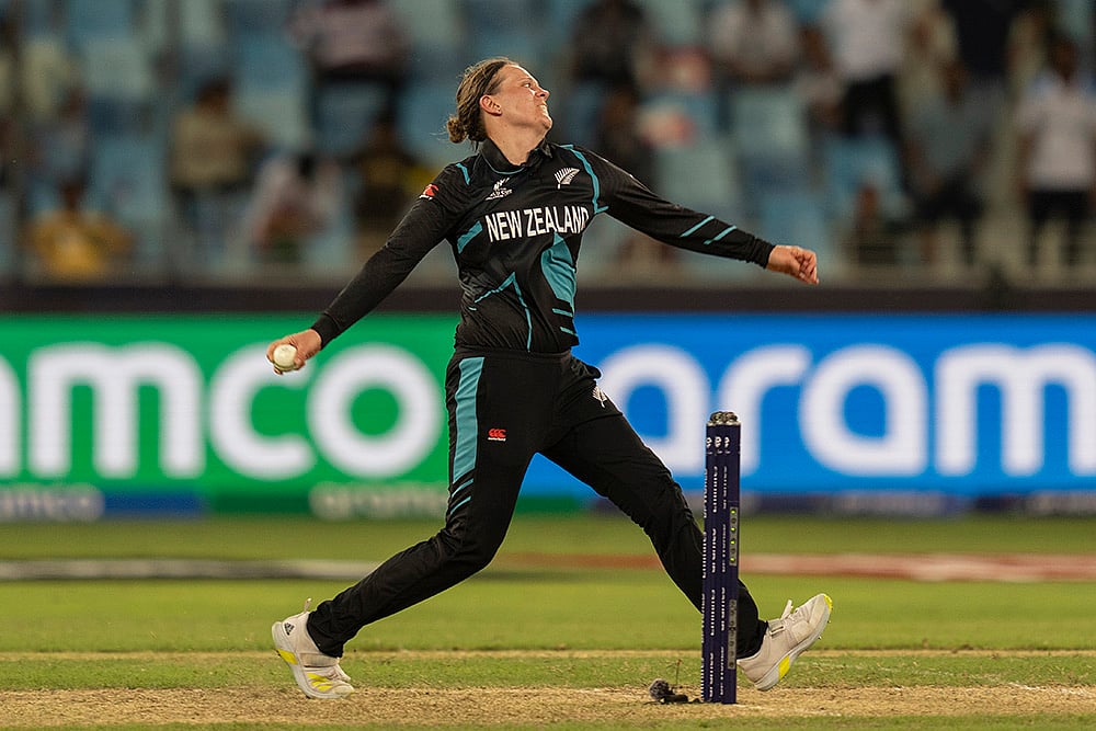 Emirates Womens World T20 Cricket India vs New Zealand Photo gallery_Lea Tahuhu