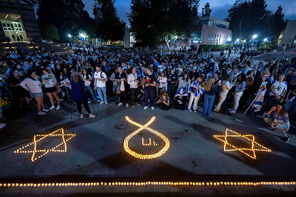 Mideast War Anniversary Global Reax: one-year anniversary of the Israel war in the Gaza Strip_14