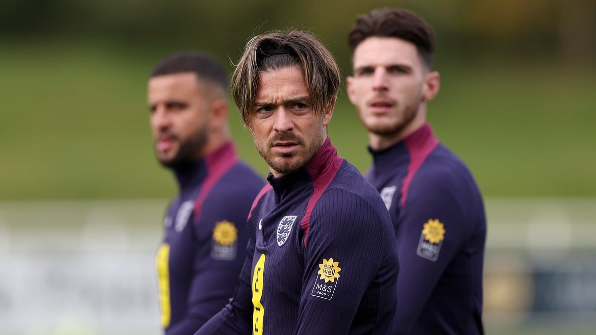 Jack Grealish training.