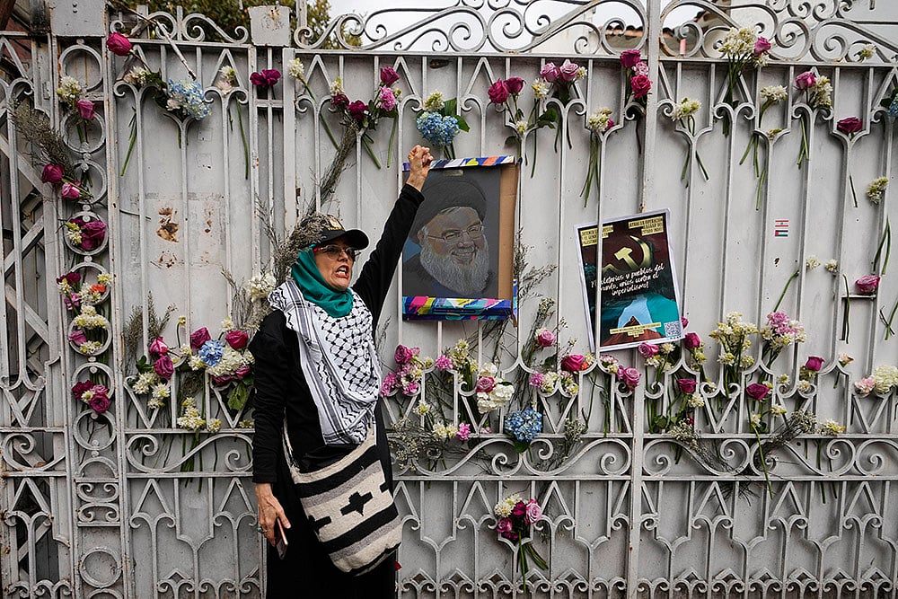 Mideast War Anniversary Global Reax: one-year anniversary of the Israel war in the Gaza Strip_11