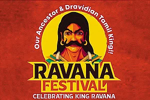 Photo: Shahina K K
: Cultural Identity: A poster celebrating Raavan