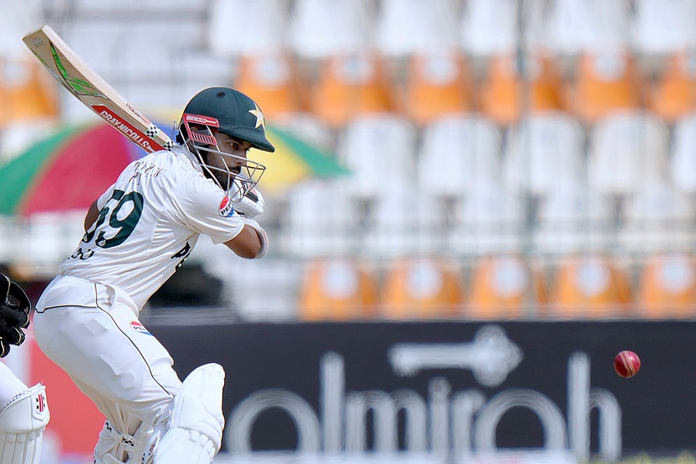 Pakistan and England 1st Test Cricket Day 2 Photo gallery_Saud Shakeel 