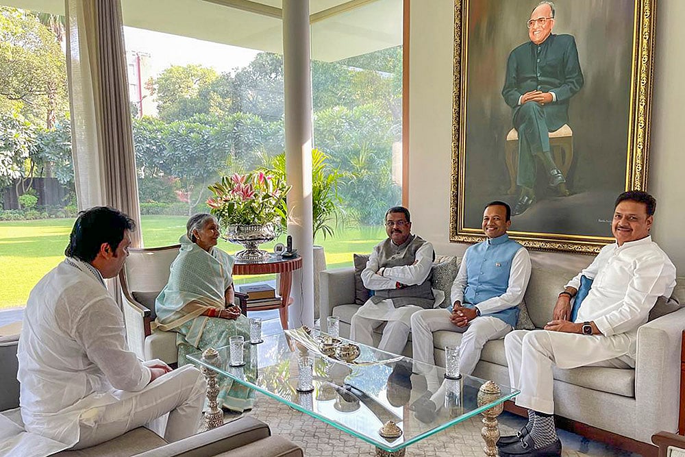 Savitri Jindal extend support to BJP in Haryana